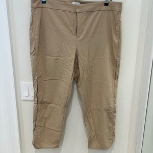 Beige Capri pants by Lord + Taylor Size 22